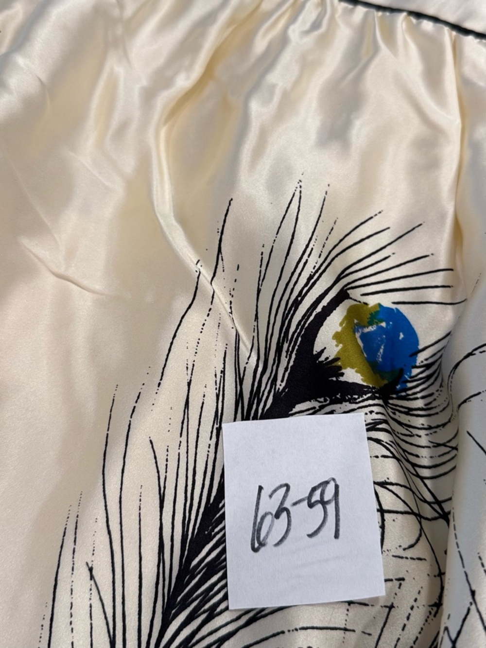 Matty M. Silk dress peacock for & flare racer back SZ M - Picture 14 of 15